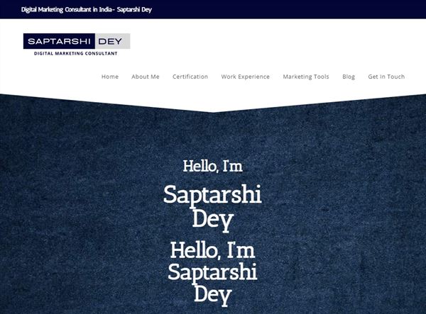Saptarshi Dey - Digital Marketing Consultant In Kharagpur | India